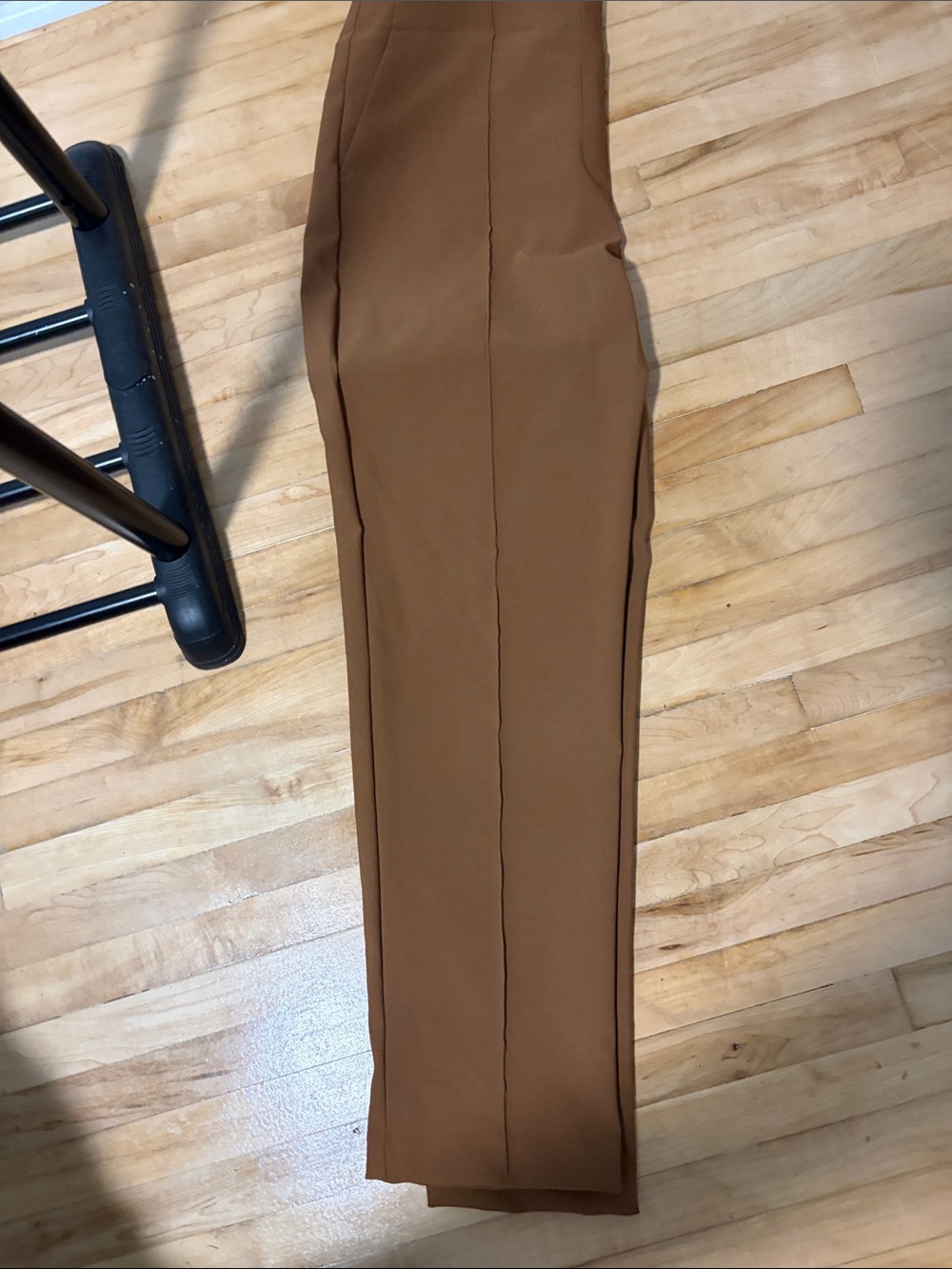 Rachel Zoe Cropped Straight-Leg Pants in Warm Camel